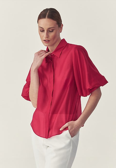 BUFIASTA KOSZULA Z LYOCELLU TENCEL™ - KIOTO 2 BUFIASTA KOSZULA Z LYOCELLU TENCEL™ - KIOTO 2