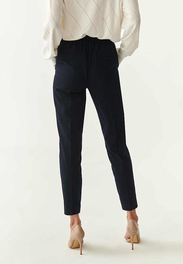 LADIES' PRESSED-CREASE TROUSERS LUNO LADIES' PRESSED-CREASE TROUSERS LUNO GRANATOWY 2