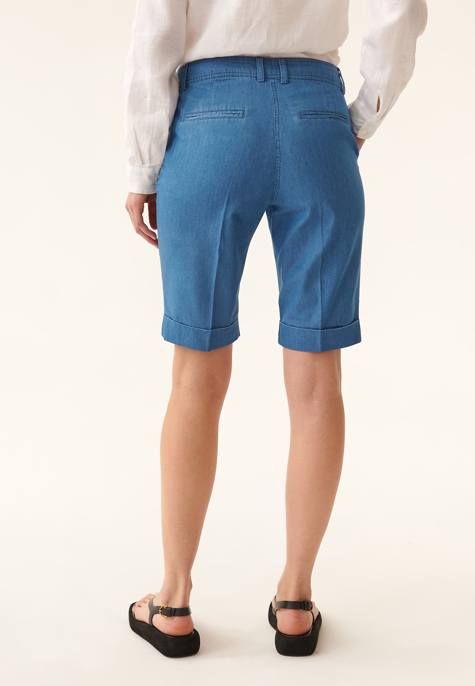 SZORTY DAMSKIE JEANSOWE TEGI SZORTY DAMSKIE JEANSOWE TEGI NIEBIESKI 88372