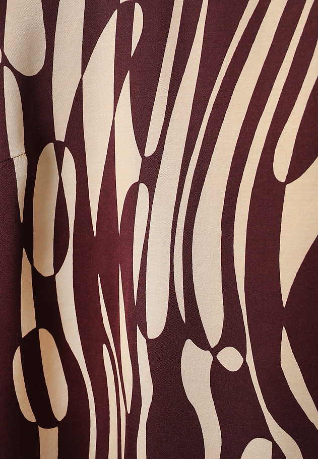 PATTERNED VISCOSE BLOUSE - AFELIAMI PATTERNED VISCOSE BLOUSE - AFELIAMI RED 7