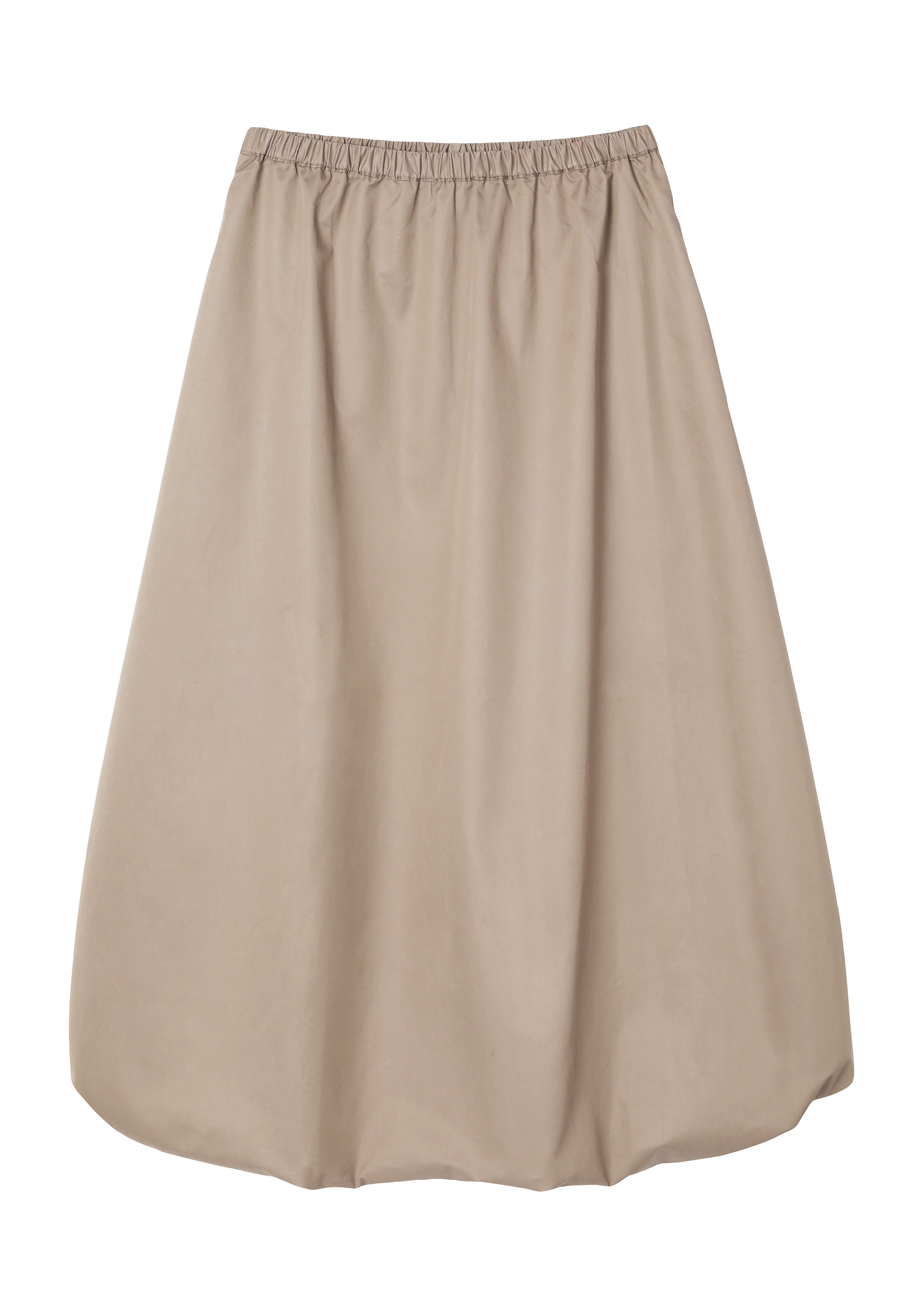 BAWEŁNIANA SPÓDNICA MIDI - SYGMI 1 BEŻOWY 2