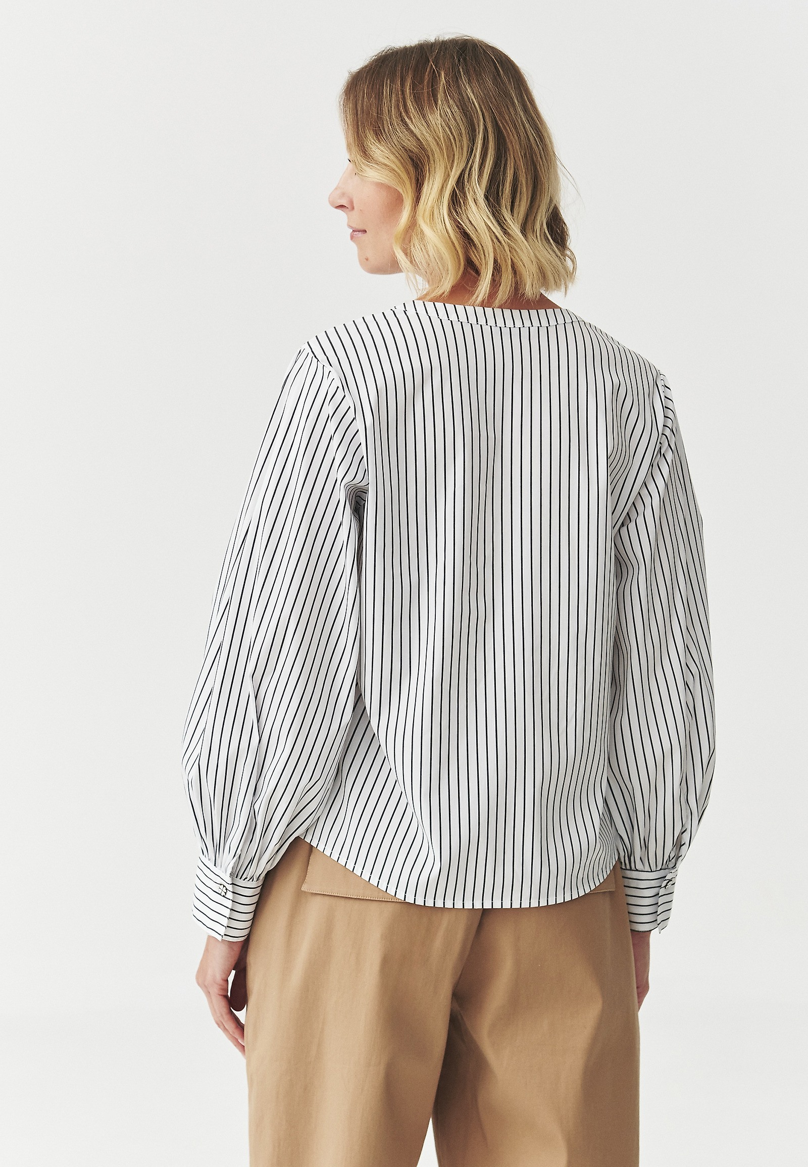 VERTICAL STRIPED BLOUSE — CAMPILLO VERTICAL STRIPED BLOUSE — CAMPILLO MULTICOLOR 107753