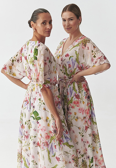 CHIFFON FLORAL DRESS - BOSANI MULTICOLOR 2