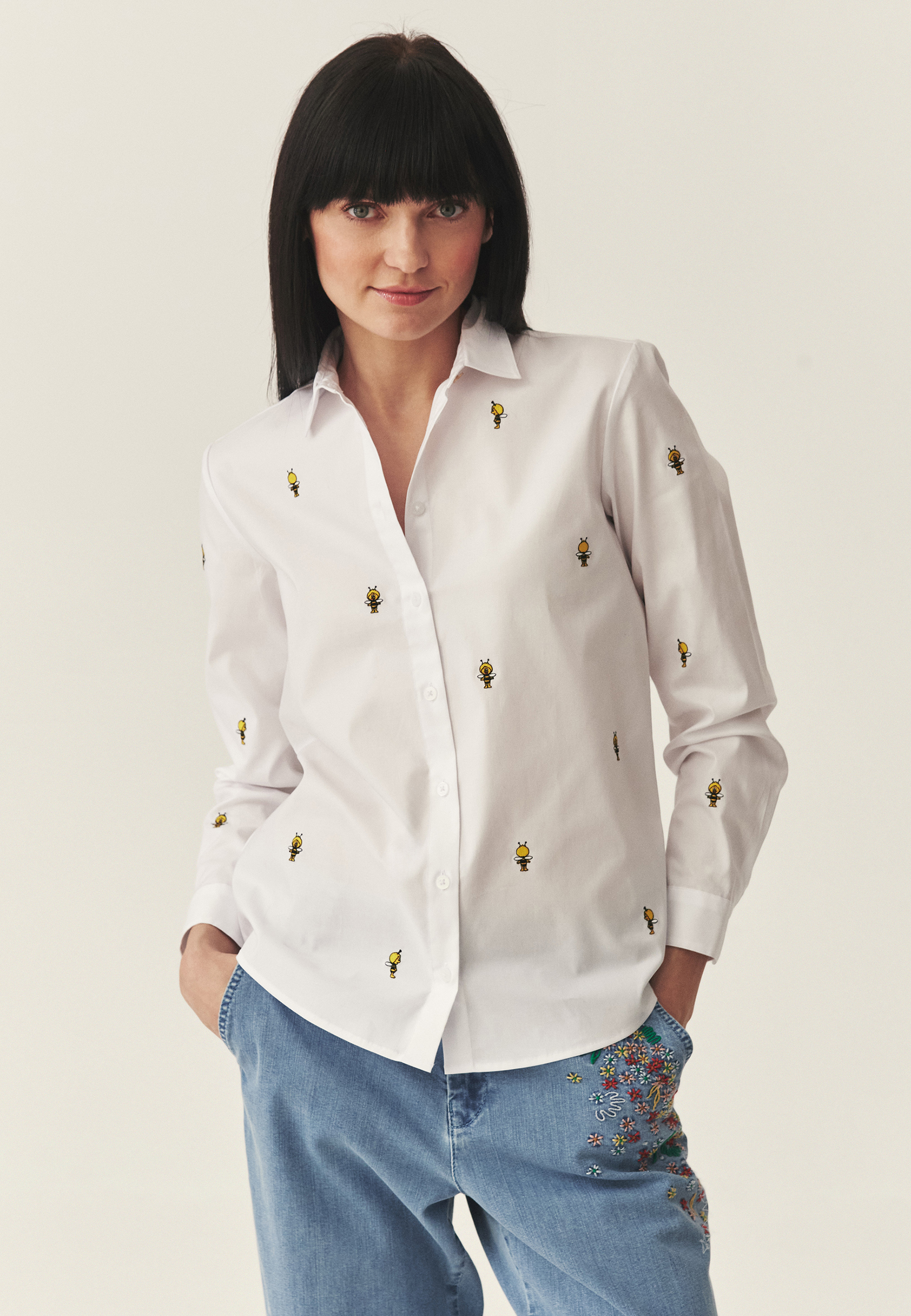 VYŠÍVANÁ KOŠILE S BAVLNOU – EDINA