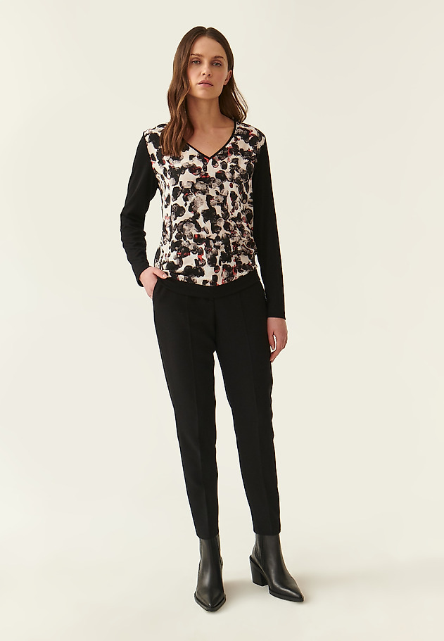 LADIES' BLOUSE WITH PRINTED FRONT DANEKA LADIES' BLOUSE WITH PRINTED FRONT DANEKA MULTICOLOR 2