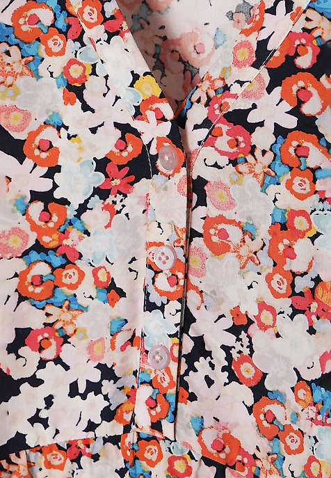 BLUZĂ DE DAMĂ CU IMPRIMEU FLORAL SOMKO MULTICOLOR 2