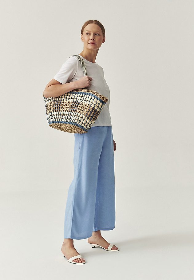 WIDE LEG TROUSERS - PULIO 1 WIDE LEG TROUSERS - PULIO 1 NIEBIESKI 1