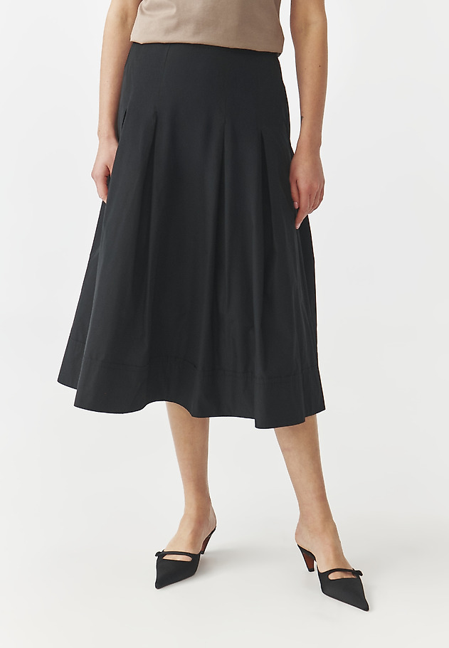 TAFFETA FLARED SKIRT — TAFTIKO TAFFETA FLARED SKIRT — TAFTIKO CZARNY 2