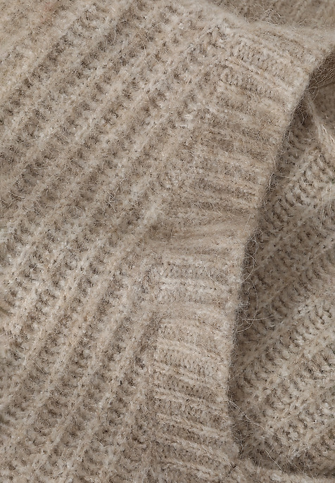 LADIES' JUMPER WITH A CREW NECKLINE — ASPEN BEIGE 2