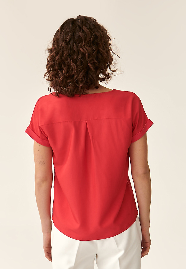 LADIES' SHORT-SLEEVED BLOUSE NUELA LADIES' SHORT-SLEEVED BLOUSE NUELA RED 3