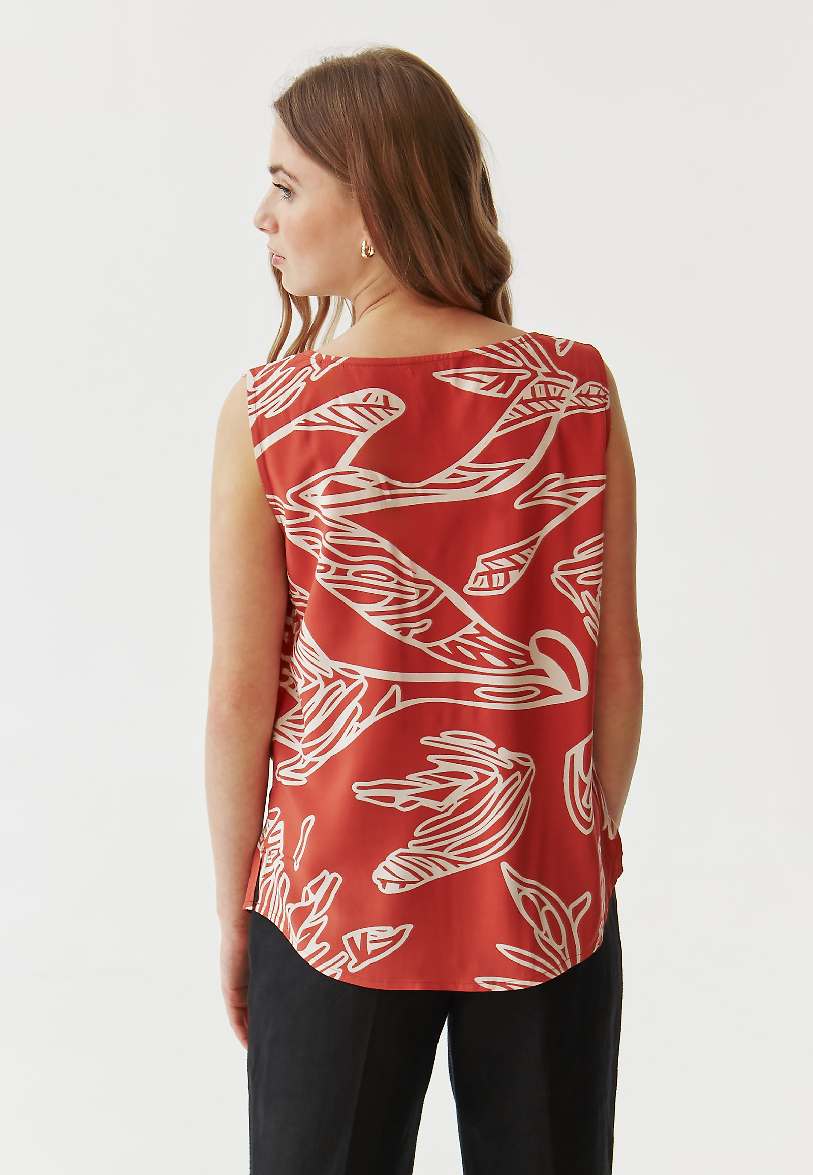 DÁMSKÝ VZOROVANÝ PLÁTĚNÝ TOP BEZ RUKÁVŮ - KALIA 1 DÁMSKÝ VZOROVANÝ PLÁTĚNÝ TOP BEZ RUKÁVŮ - KALIA 1 VÍCEBAREVNÝ 96783