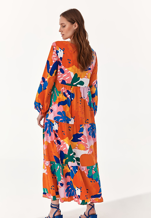 BLOOMING COLLECTION: LOOSE MIDI DRESS NANAMI BLOOMING COLLECTION: LOOSE MIDI DRESS NANAMI MULTIKOLOR 2