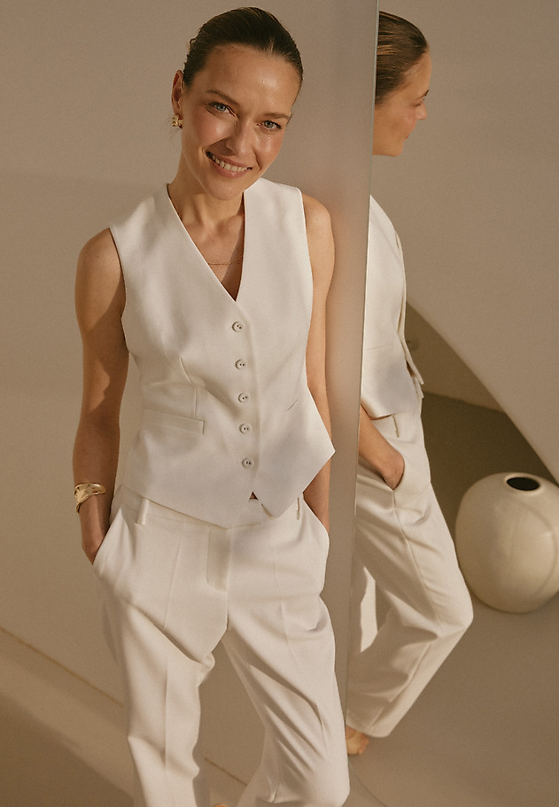 SUIT WAISTCOAT — RONITA 6 SUIT WAISTCOAT — RONITA 6 ECRU 1