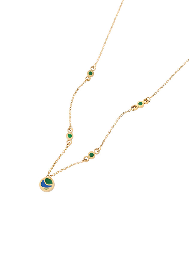 GOLD-PLATED NECKLACE WITH PENDANT - BISMA GOLD-PLATED NECKLACE WITH PENDANT - BISMA MULTIKOLOR 3