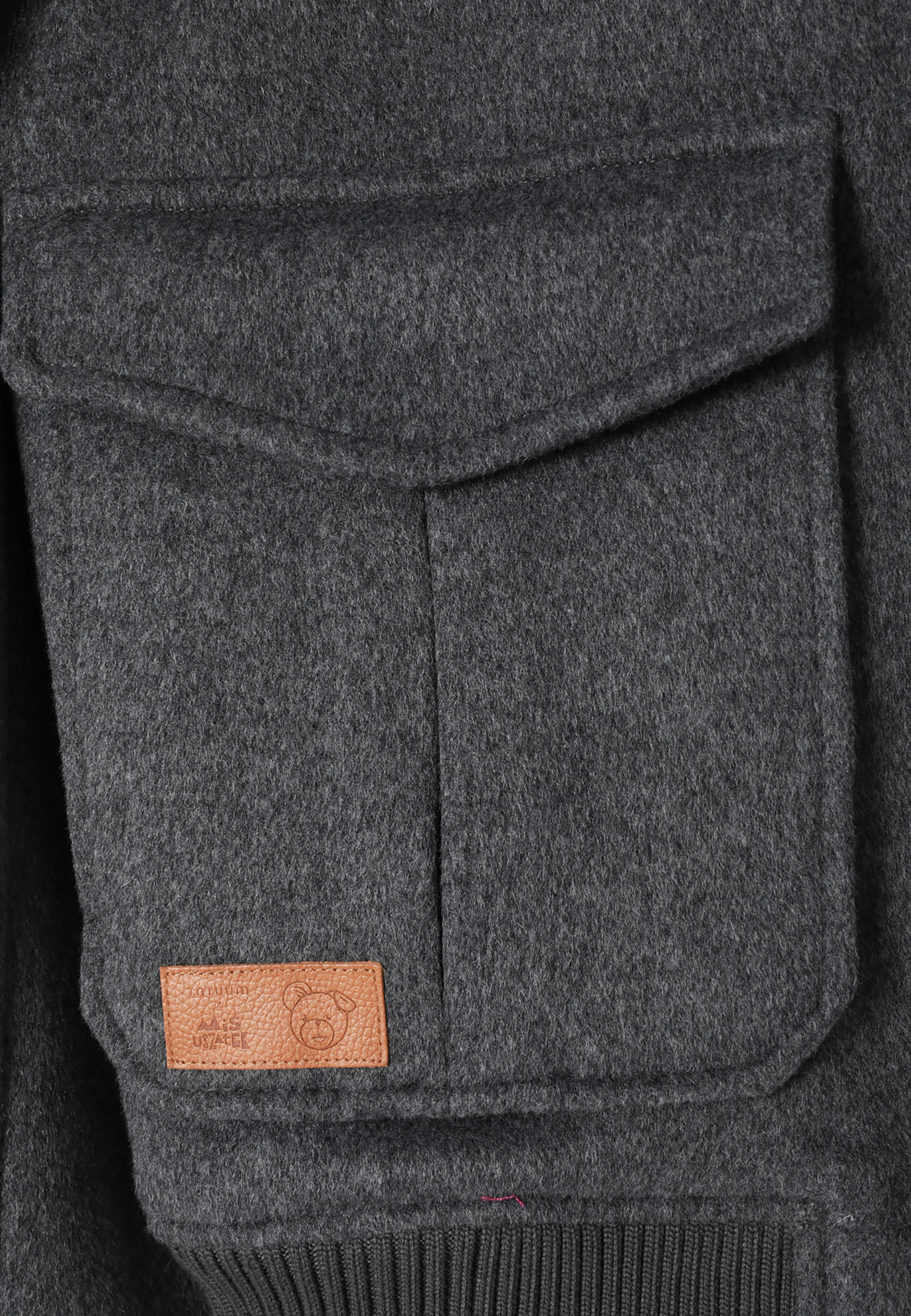 TKANINOWA KURTKA MĘSKA ZE STÓJKĄ I DUŻYMI KIESZENIAMI — MILES SZARY 2