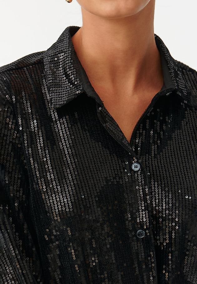 LADIES’ SEQUINED SHIRT SAWANA LADIES’ SEQUINED SHIRT SAWANA CZARNY 6