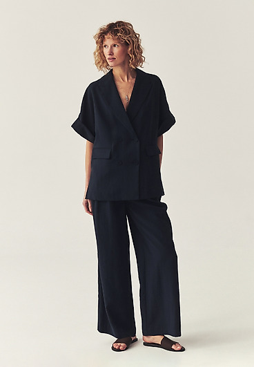 TKANINOWE SPODNIE Z WISKOZĄ - ZAROKINE TKANINOWE SPODNIE Z WISKOZĄ - ZAROKINE