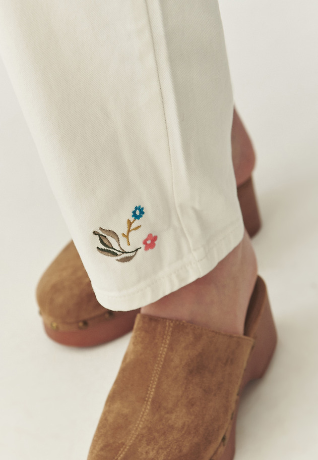 BOYFRIEND DENIM TROUSERS - MISKO 1 BOYFRIEND DENIM TROUSERS - MISKO 1 ECRU 7