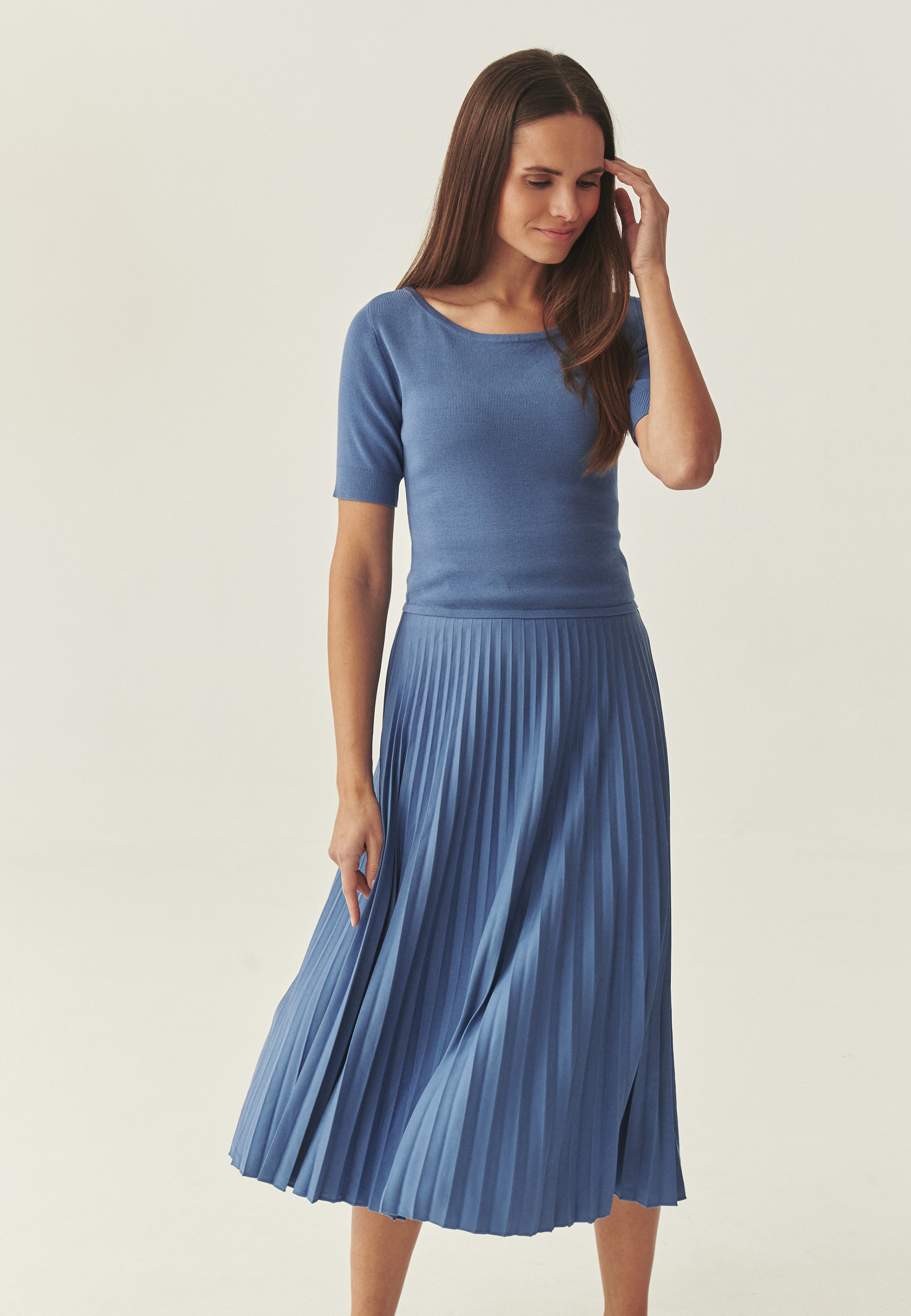 ROCHIE MIDI FALTLUIRATĂ - BELLO BLEUMARIN 2