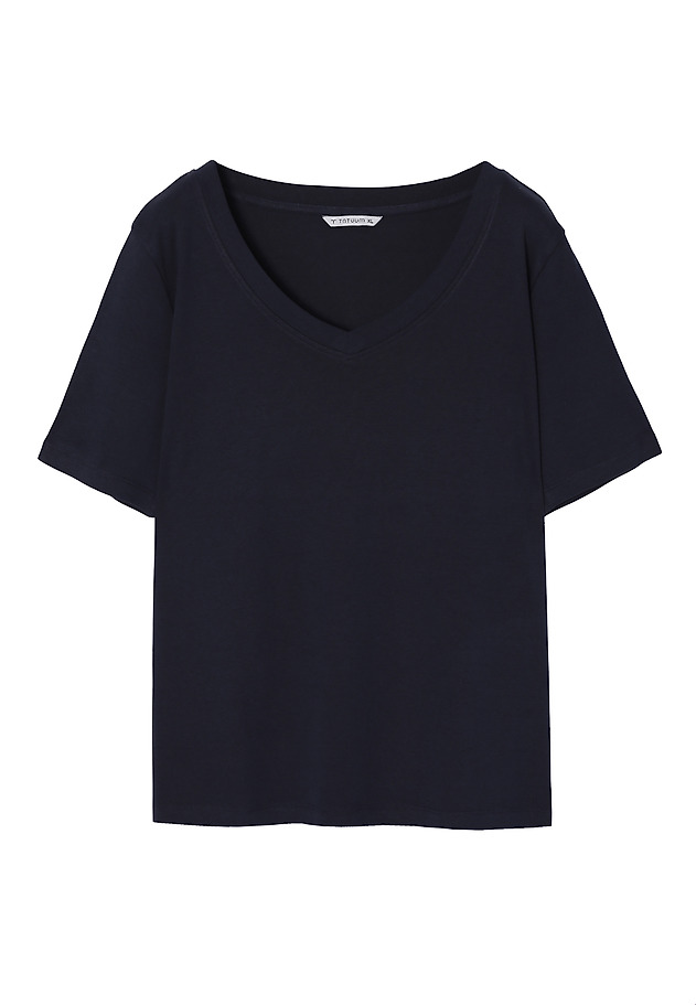 LADIES' T-SHIRT MADE FROM COTTON NOTA LADIES' T-SHIRT MADE FROM COTTON NOTA NAVY BLUE 6