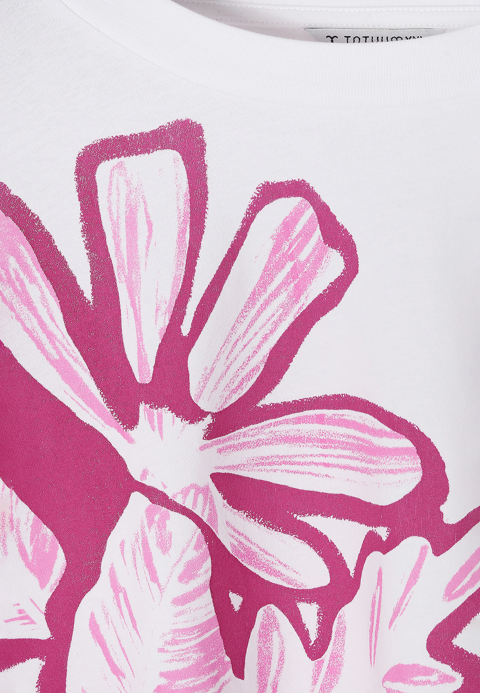 BAWEŁNIANY T-SHIRT DAMSKI  LIKE 14 BAWEŁNIANY T-SHIRT DAMSKI  LIKE 14 BIAŁY 77557