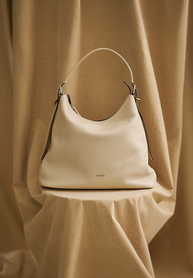 WOMEN'S LEATHER BAG - LUCINDA WOMEN'S LEATHER BAG - LUCINDA BEIGE 1
