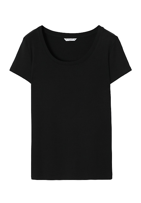 LADIES’ VERSATILE COTTON T-SHIRT - ANTONINA 1 BLACK 2