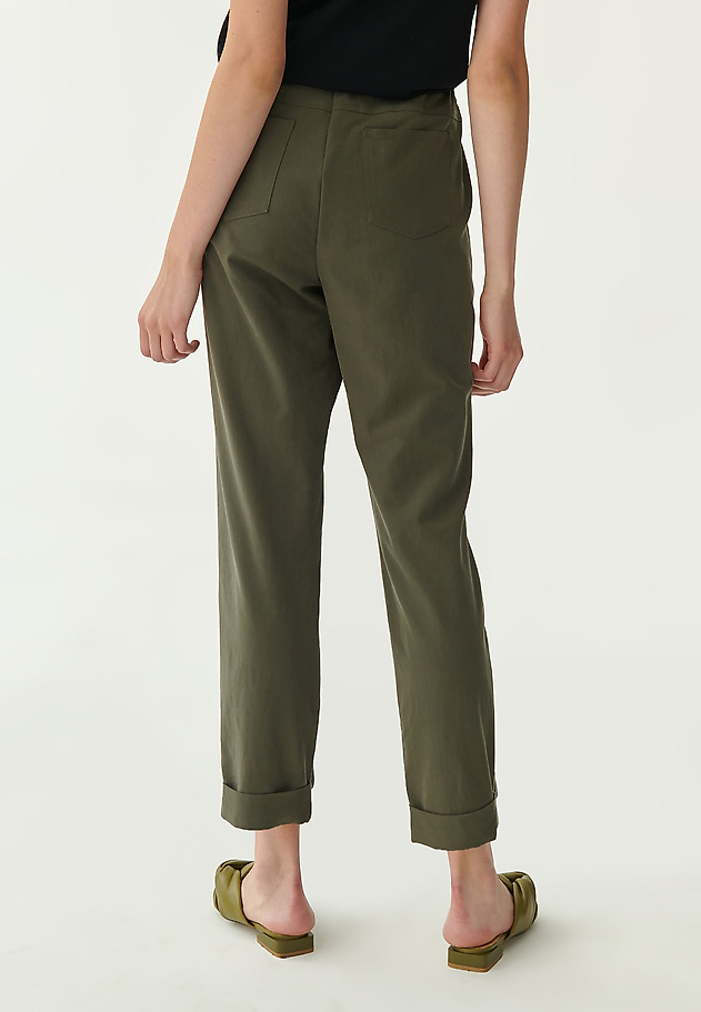 COMFORTABLE LADIES' TROUSERS SUDIKI COMFORTABLE LADIES' TROUSERS SUDIKI KHAKI 2