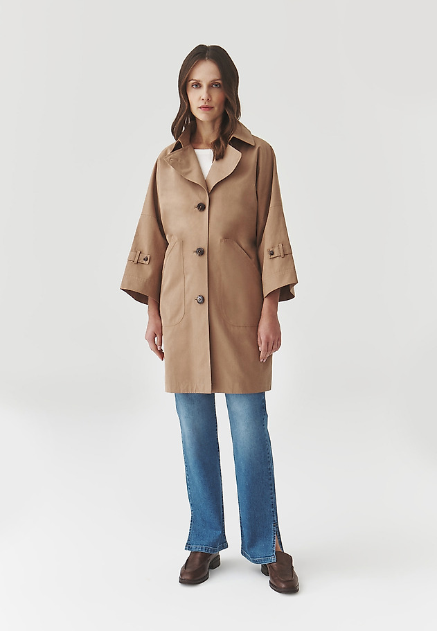 WIDE SLEEVE COAT — MORIWIANA WIDE SLEEVE COAT — MORIWIANA BEŻOWY 2