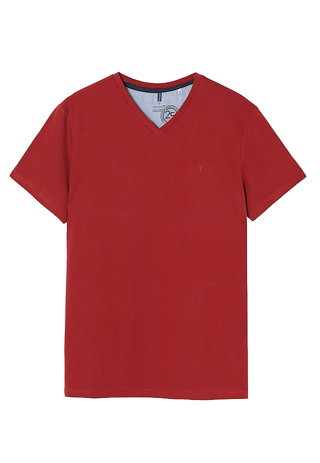KLASYCZNY T-SHIRT MĘSKI LUCK KLASYCZNY T-SHIRT MĘSKI LUCK CZERWONY 5