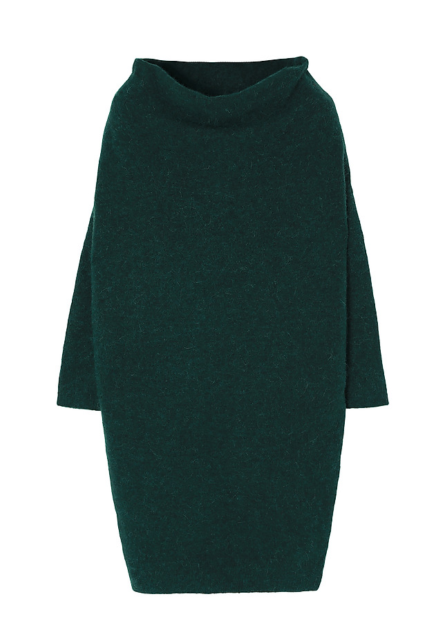LADIES' DRESS IN YARN WITH A ‘WATER’ NECKLINE — AWATI LADIES' DRESS IN YARN WITH A ‘WATER’ NECKLINE — AWATI ZIELONY 7