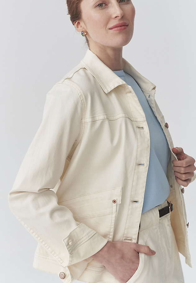 GEACĂ DENIM — BENITA GEACĂ DENIM — BENITA BEJ 5