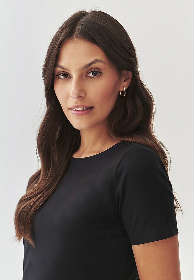 HÖLGYBLOUSE VARRÁSKÖZÖTT NÉLKÜL - MIKAJA HÖLGYBLOUSE VARRÁSKÖZÖTT NÉLKÜL - MIKAJA FEKETE 1