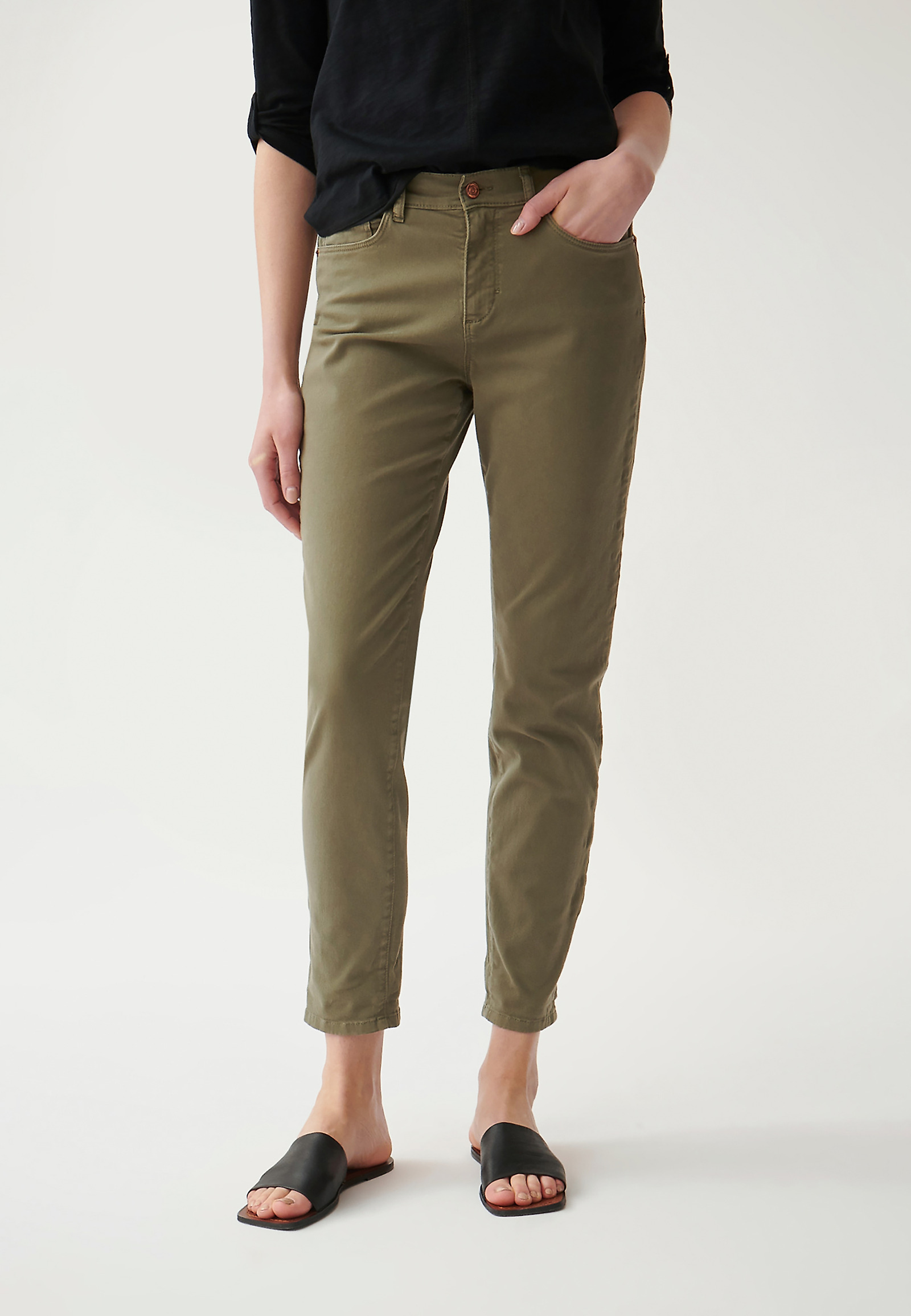 SPODNIE DAMSKIE DENIMOWE DEZIRA SPODNIE DAMSKIE DENIMOWE DEZIRA KHAKI 89251