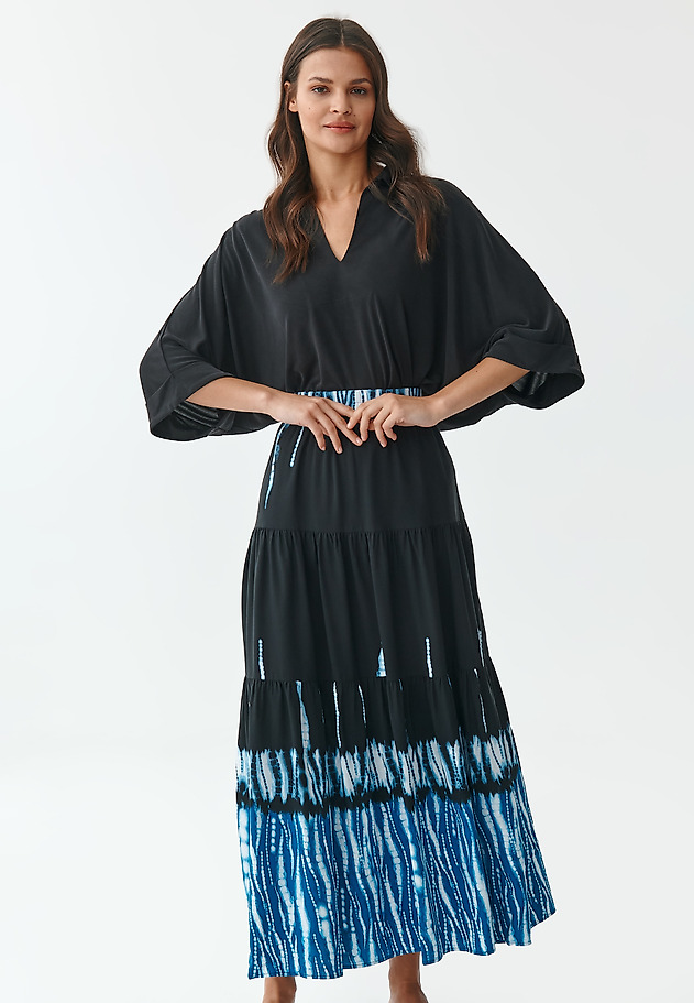 ŽENSKA PLETENA BLUZA SZULA 1 ŽENSKA PLETENA BLUZA SZULA 1 TEMNO MODRA 3