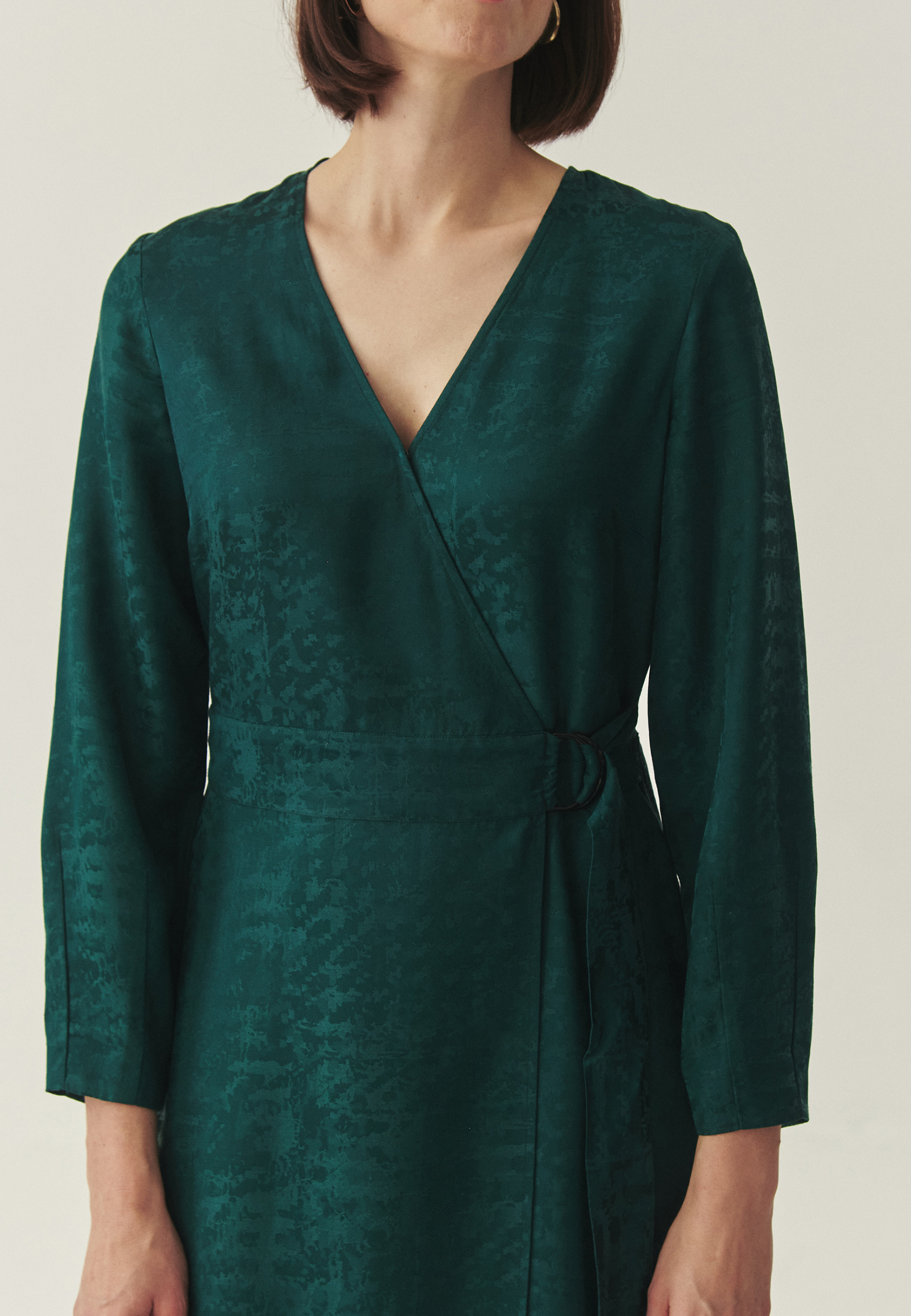 KOPERTOWA SUKIENKA MIDI - GOLTE ZIELONY 2