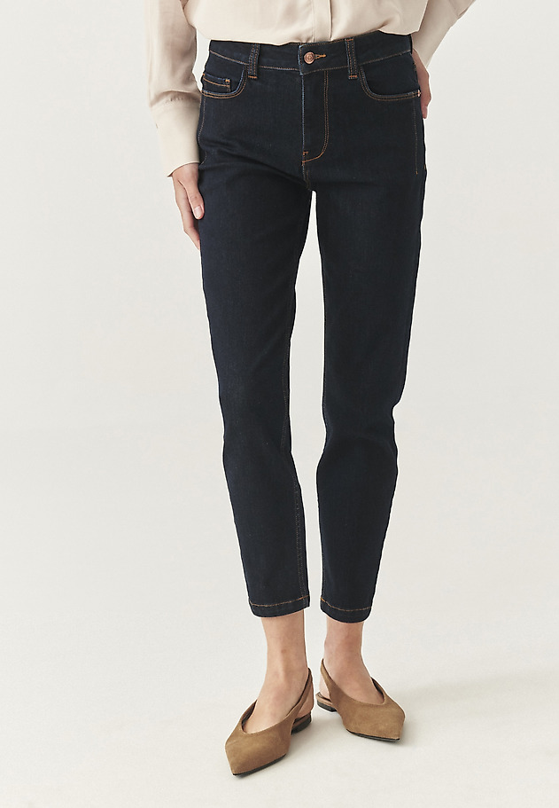 DOPASOWANE JEANSY ANKLE FIT - SARO DOPASOWANE JEANSY ANKLE FIT - SARO NIEBIESKI 2