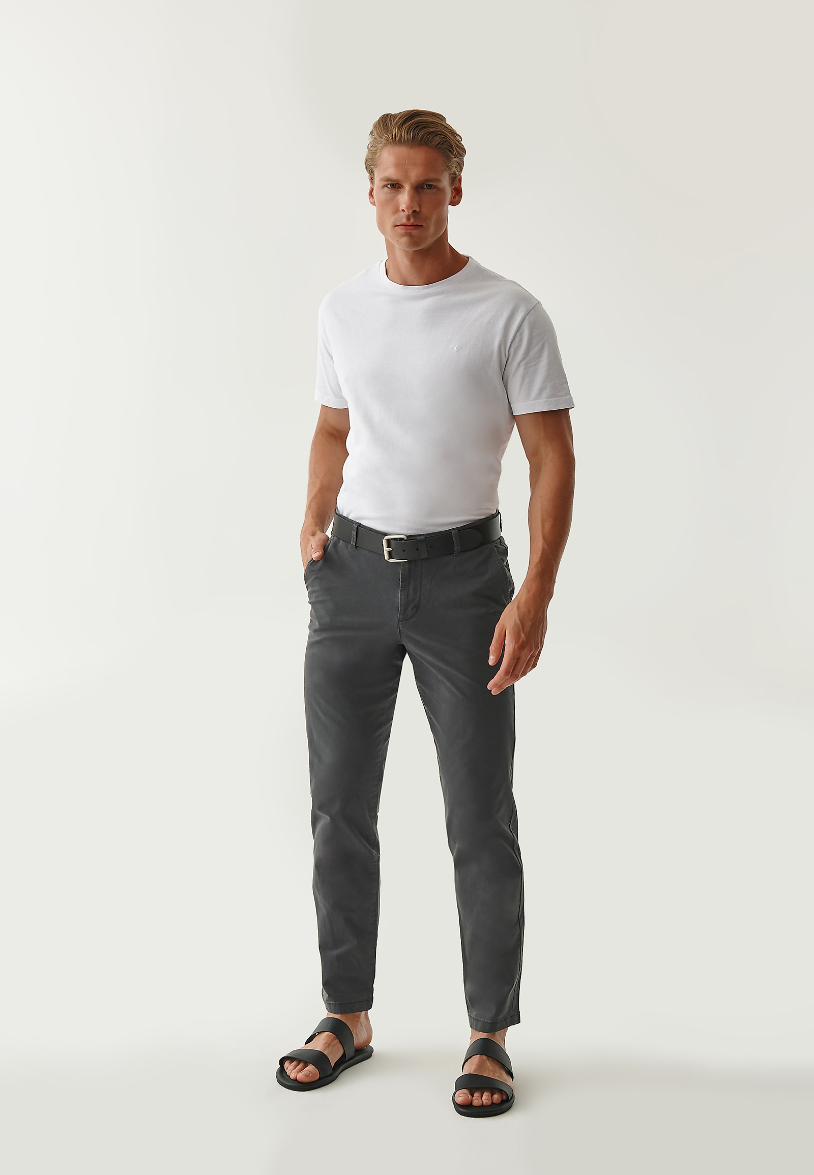 SPODNIE MĘSKIE JOSEPH 2 SPODNIE MĘSKIE JOSEPH 2 SZARY 77535