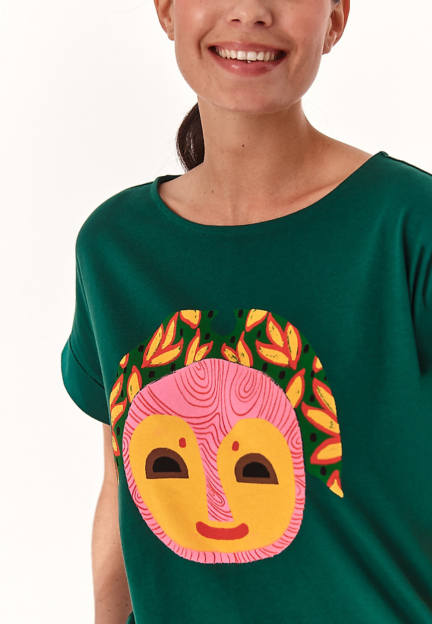 LADIES' COTTON T-SHIRT MAKI 1 LADIES' COTTON T-SHIRT MAKI 1 GREEN 1