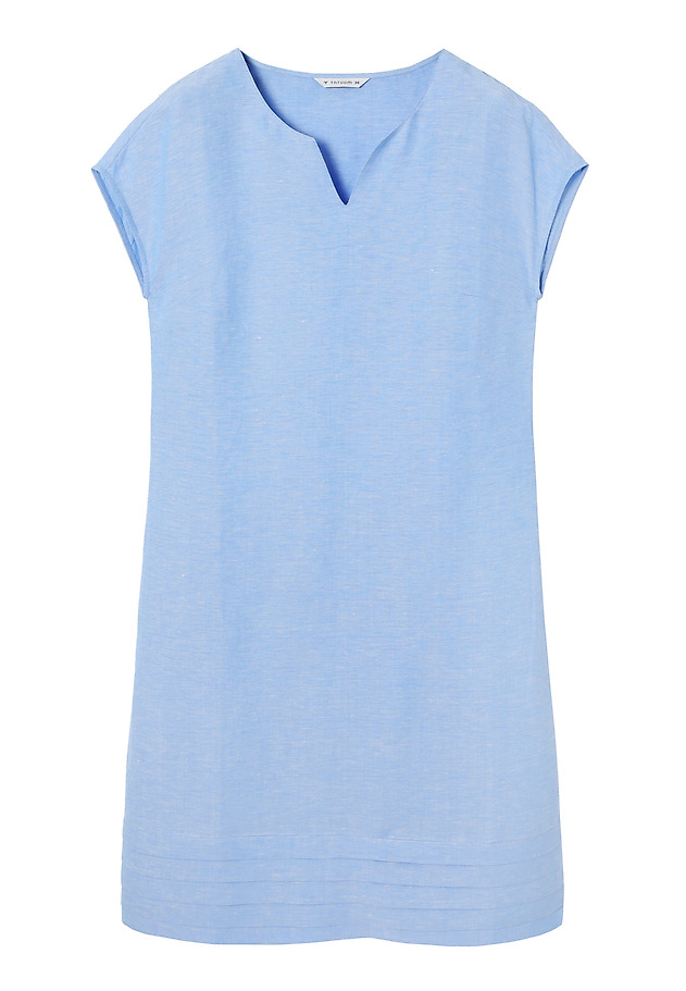 CLASSIC DRESS WITH LINEN - TWIGI CLASSIC DRESS WITH LINEN - TWIGI NIEBIESKI 6