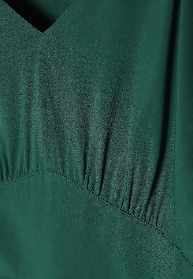 LADIES’ MAXI DRESS WITH A FRILL - KONKIRO LADIES’ MAXI DRESS WITH A FRILL - KONKIRO GREEN 8