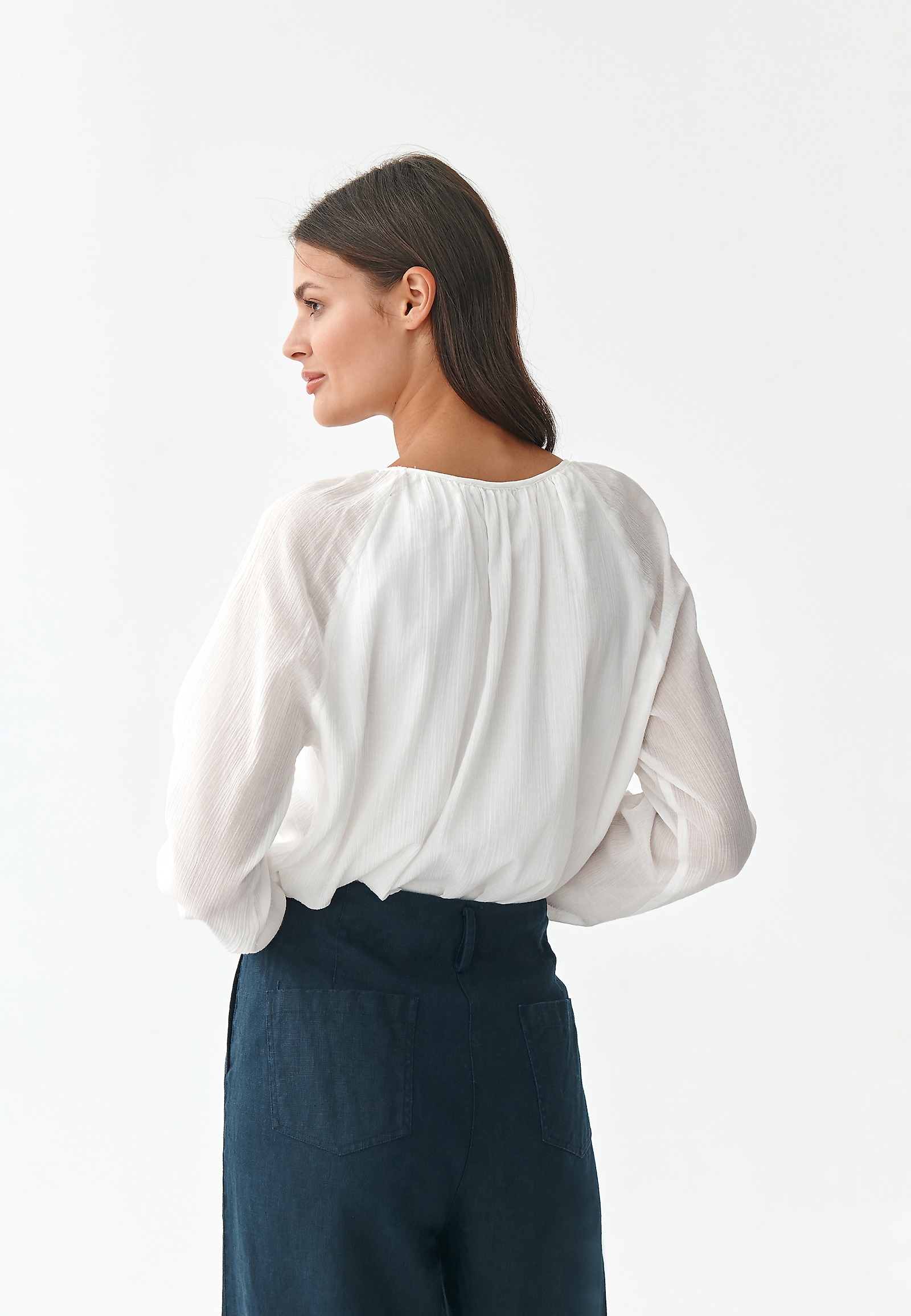 BLUZKA DAMSKA W STYLU BOHO RIMA BLUZKA DAMSKA W STYLU BOHO RIMA ECRU 78286