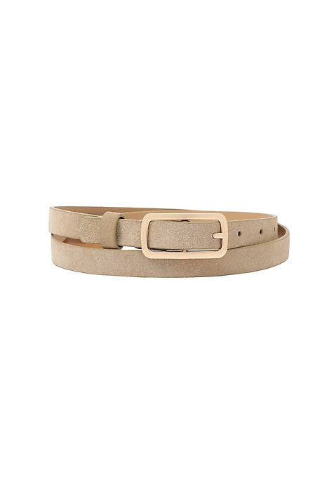 LADIES' SUEDE BELT — IMA BEIGE 2
