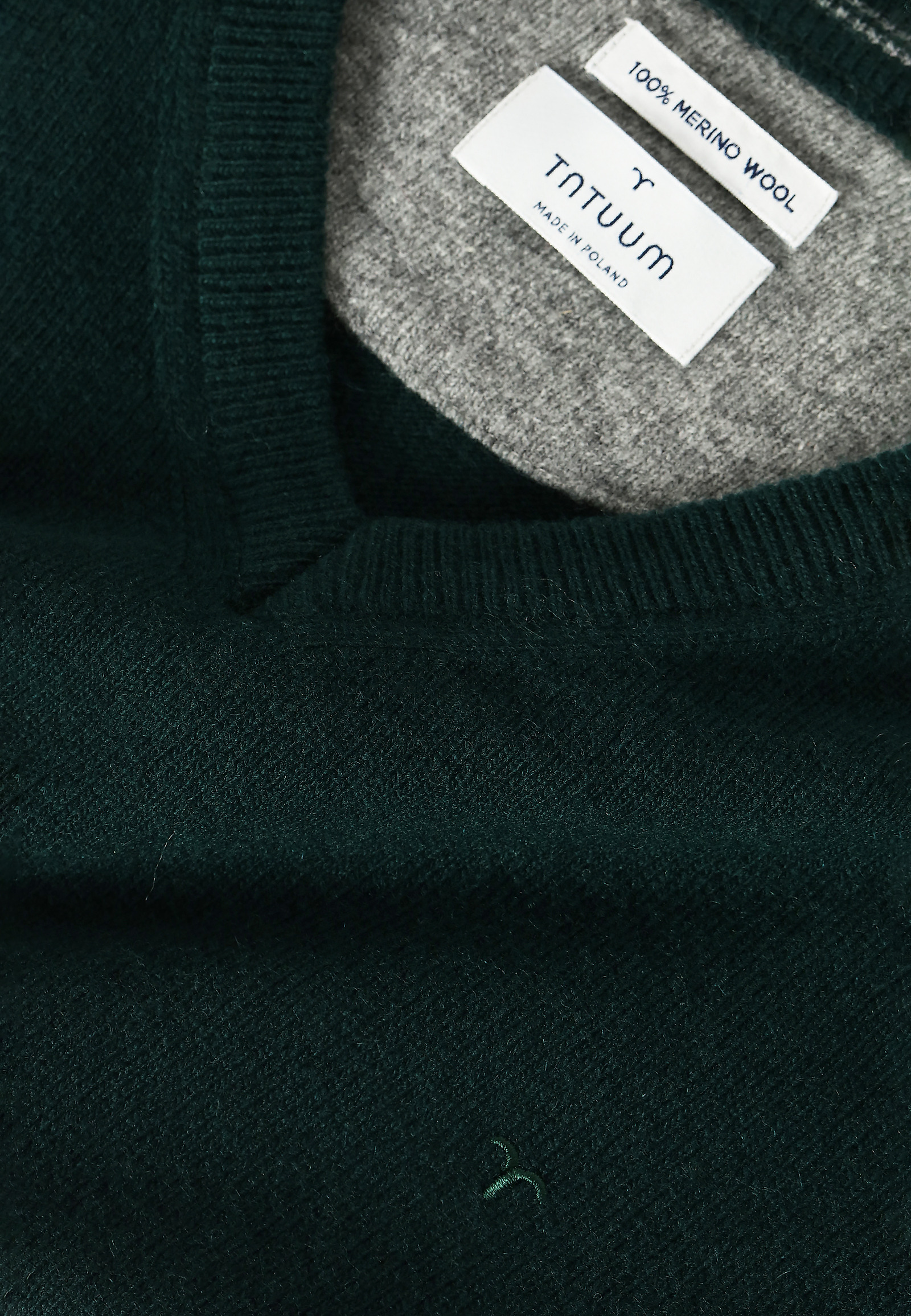 WEŁNIANY SWETER MĘSKI MARK 1 WEŁNIANY SWETER MĘSKI MARK 1 ZIELONY 83185