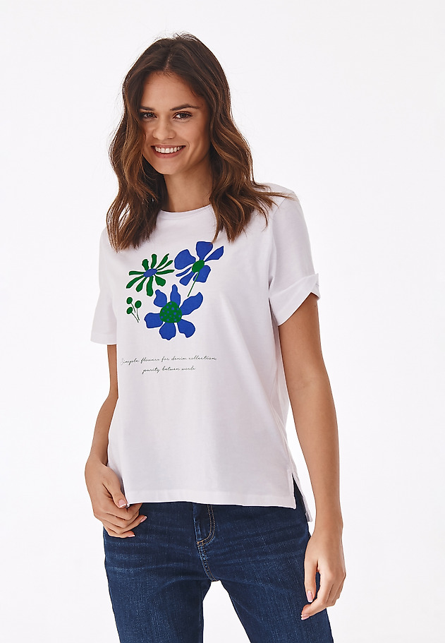 COTTON T-SHIRT - HAPI COTTON T-SHIRT - HAPI WHITE 1