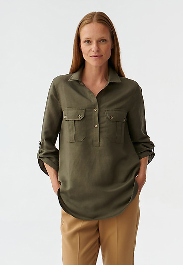 LADIES' LONG BLOUSE WITH POCKETS BALEKO LADIES' LONG BLOUSE WITH POCKETS BALEKO