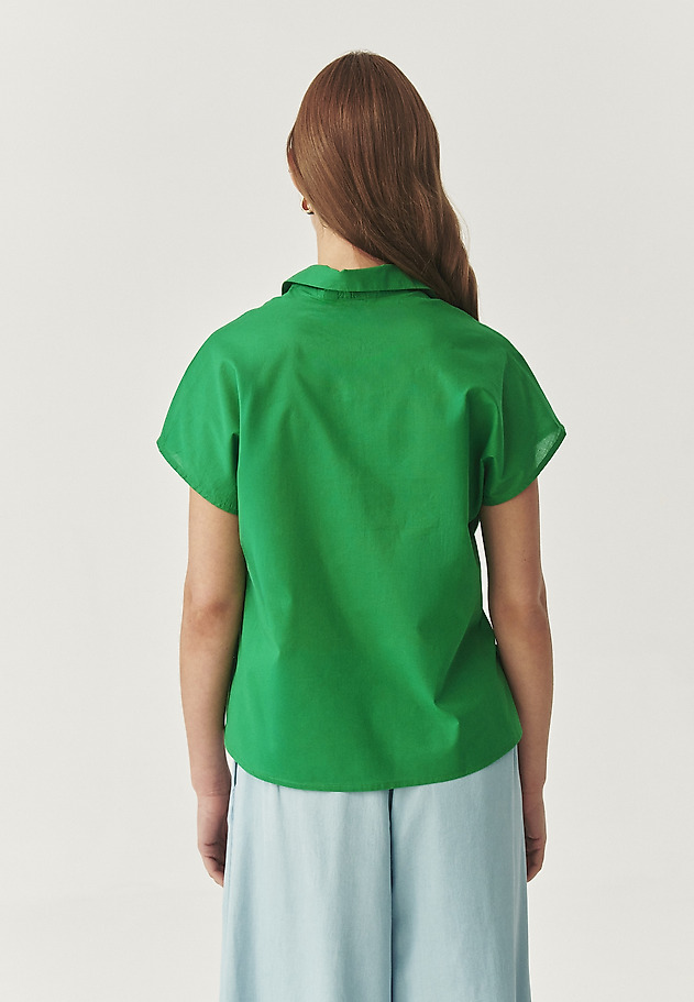 BLUZĂ DIN BUMBAC CU COLOR - LENTILA BLUZĂ DIN BUMBAC CU COLOR - LENTILA VERDE 2