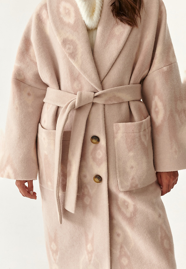 LADIES' TIE COAT KIMKO LADIES' TIE COAT KIMKO MULTIKOLOR 4