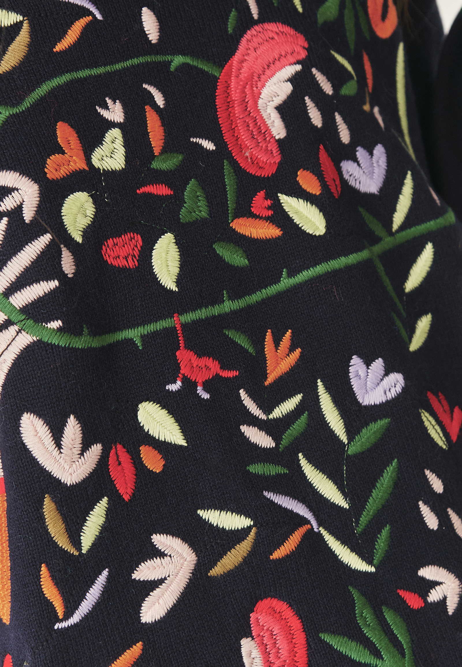 WZORZYSTY SWETER Z DOMIESZKĄ WEŁNY - ADELINE WZORZYSTY SWETER Z DOMIESZKĄ WEŁNY - ADELINE MULTIKOLOR 115531