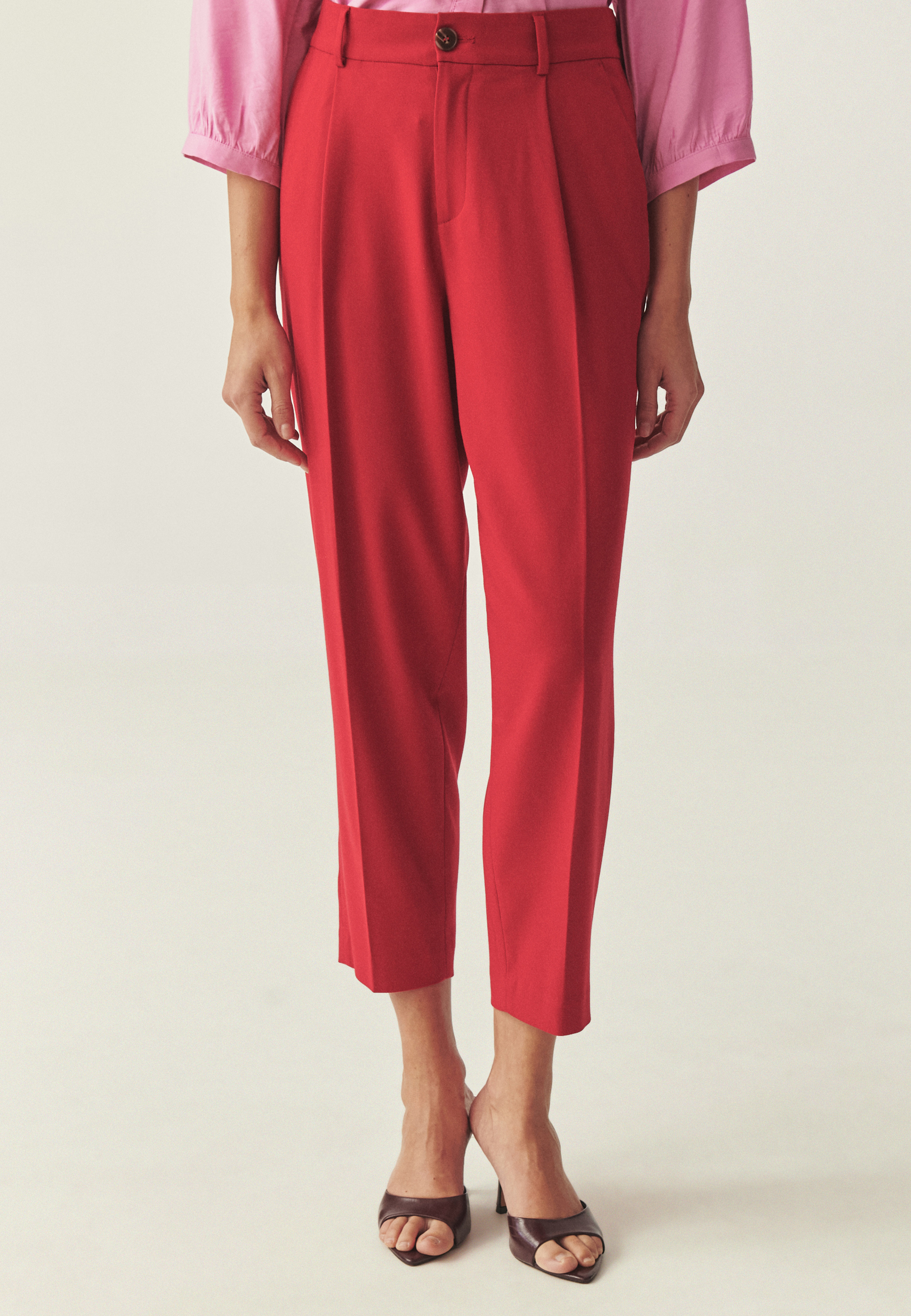 TKANINOWE SPODNIE Z KANTEM - REMI